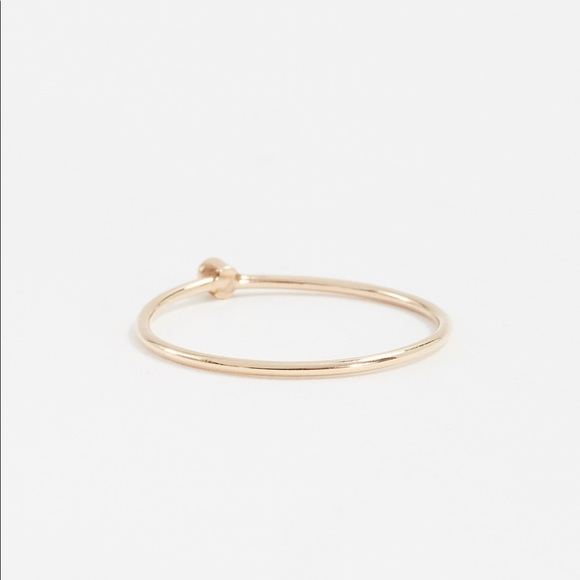 Jennifer Meyer 18k gold sapphire stacking ring - size 6 - Picture 3 of 6